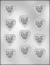 Lacey Heart With Love Chocolate Mould